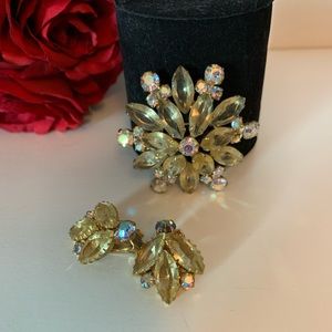 Vintage Brooch and Earring set